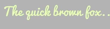 Image with Font Color E6FFB3 and Background Color B3B3B3